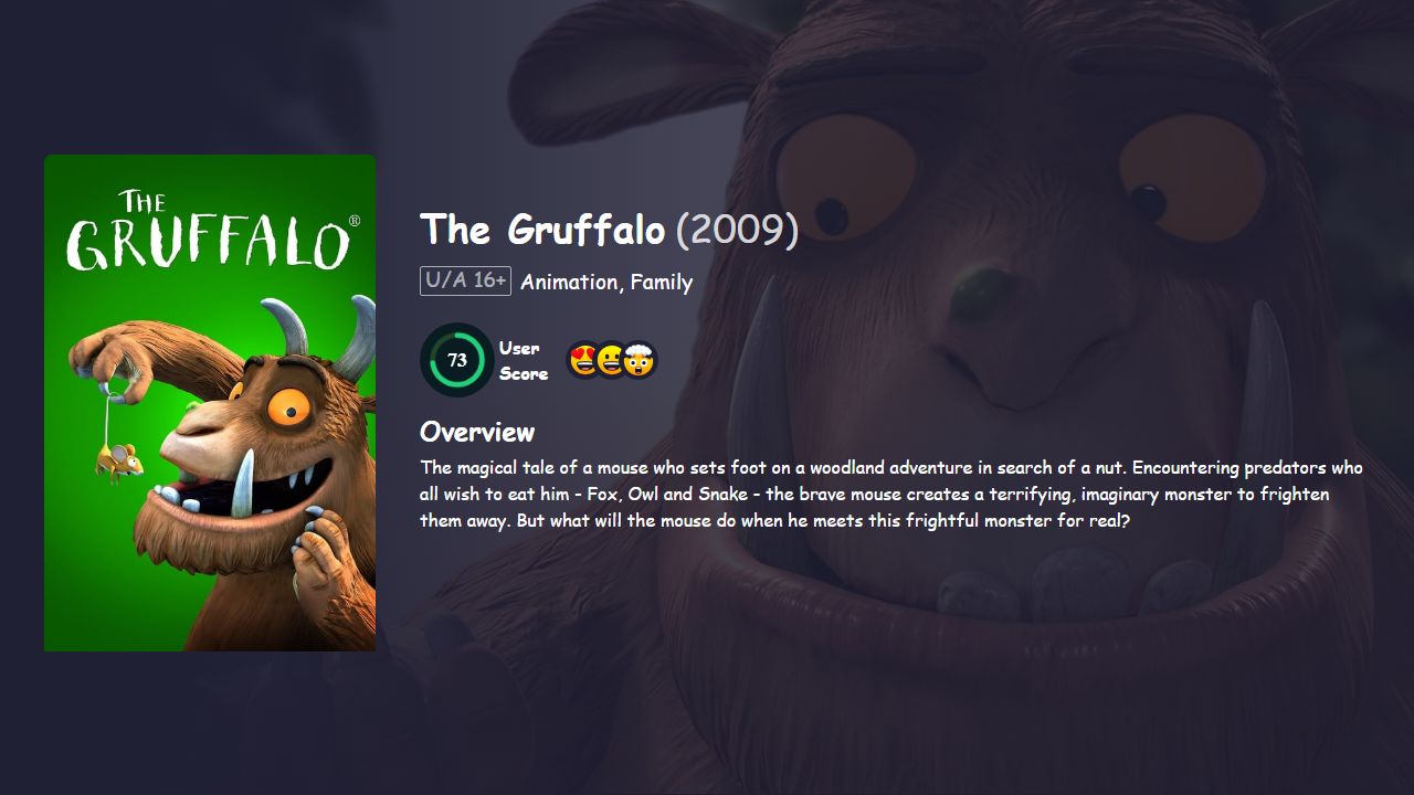 The Gruffalo (2009) Hindi Dubbed