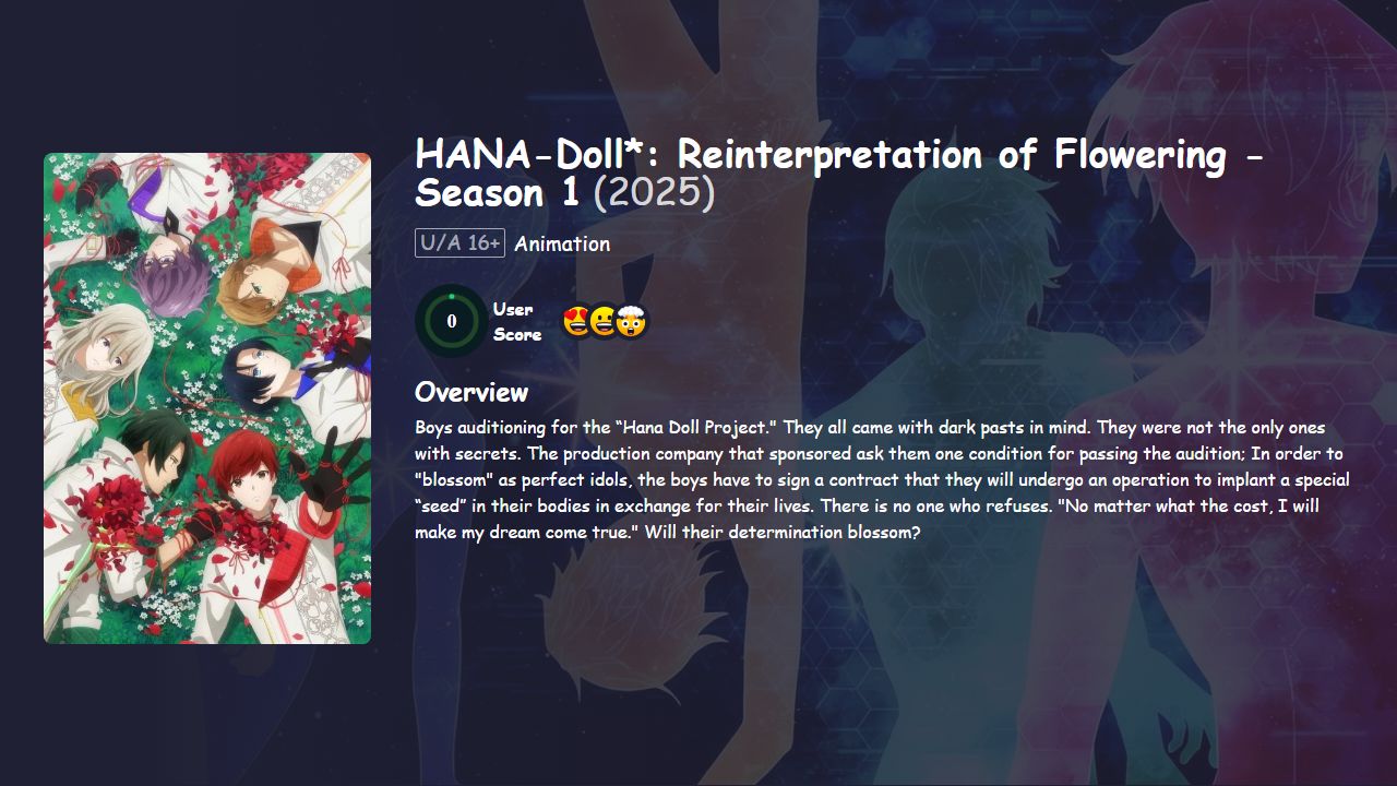 HANA-Doll*: Reinterpretation of Flowering Season 1 Japanese Dubbed