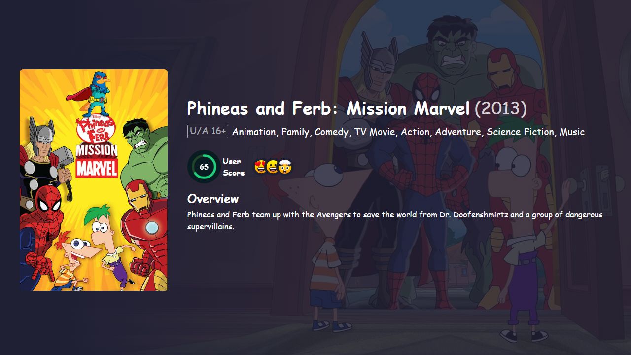 Phineas and Ferb: Mission Marvel (2013) Hindi Dubbed