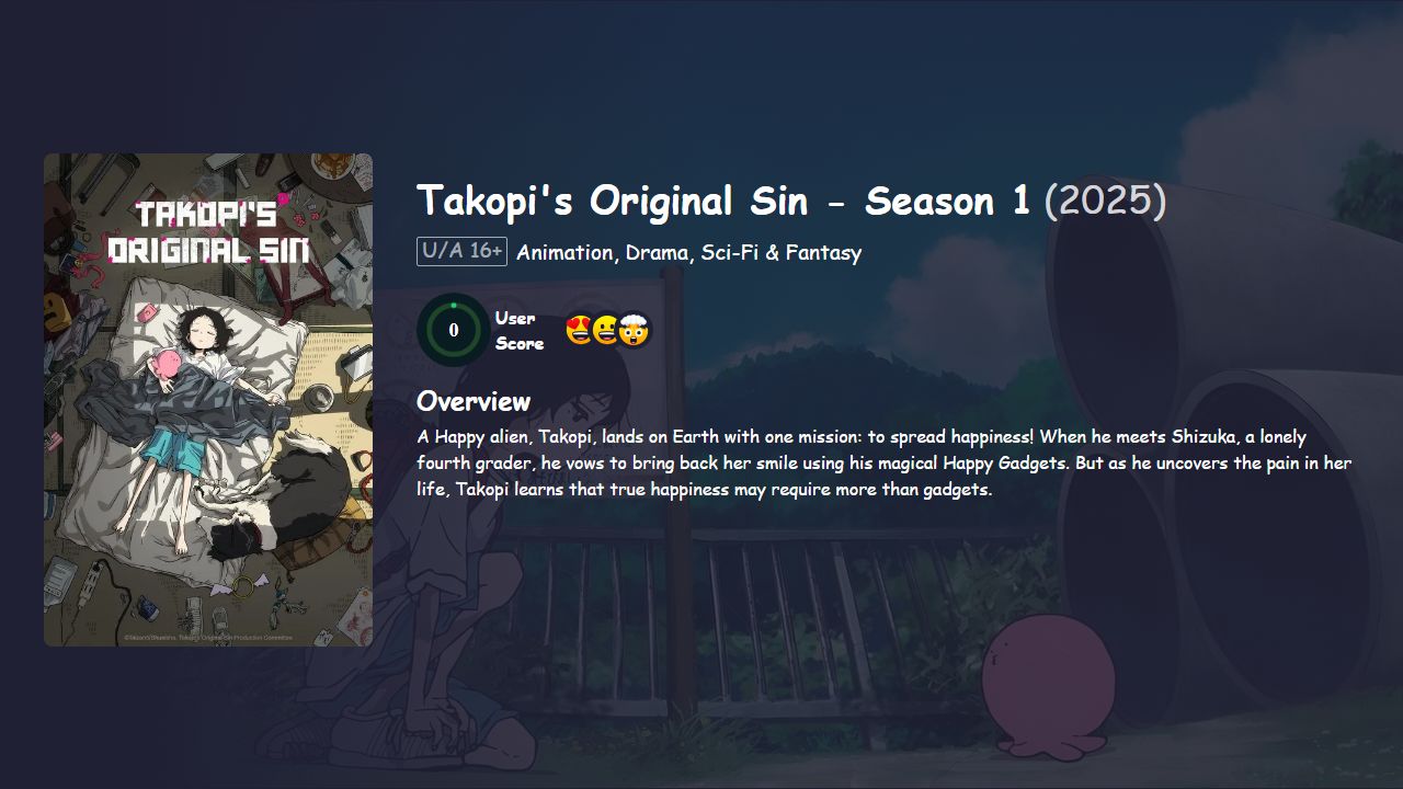 Takopi’s Original Sin Season 1 Japanese Dubbed