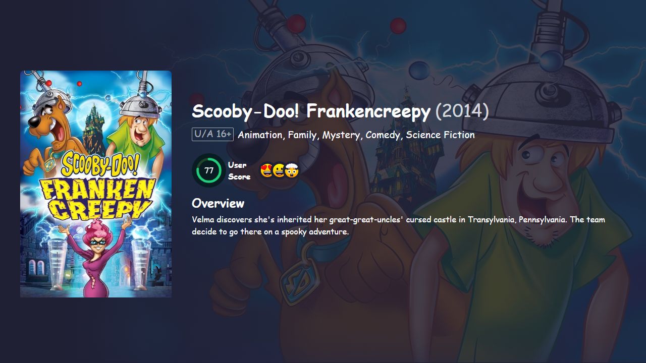 Scooby-Doo! Frankencreepy (2014) English Dubbed