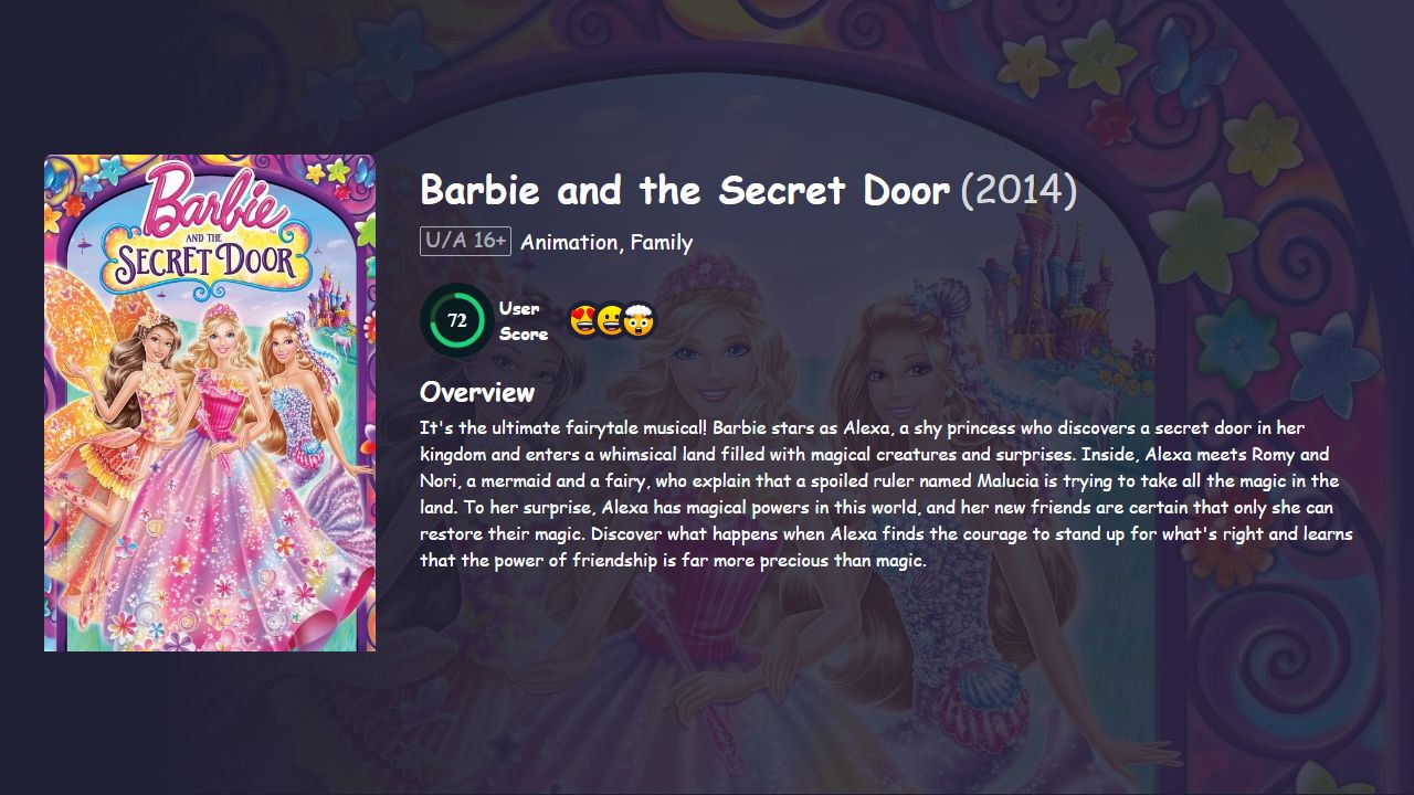 Barbie and the Secret Door (2014) Hindi Dubbed
