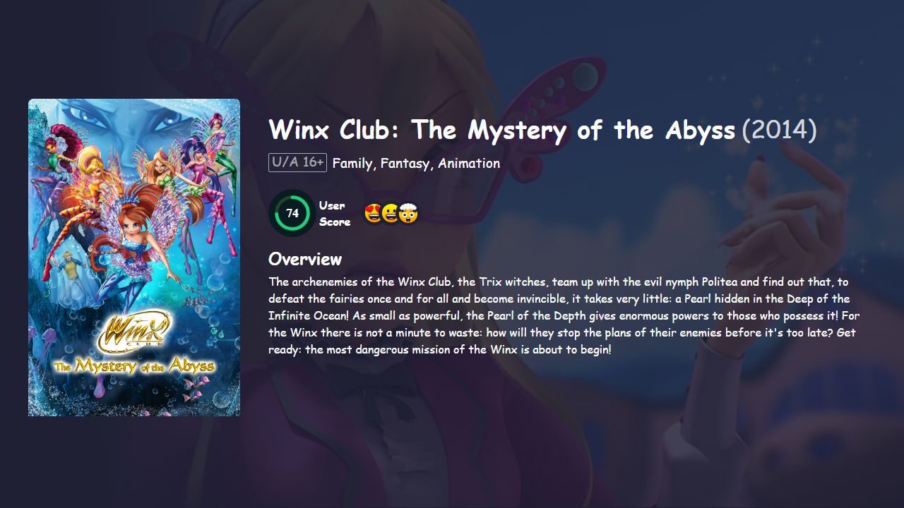 Winx Club: The Mystery of the Abyss (2014) Hindi Dubbed