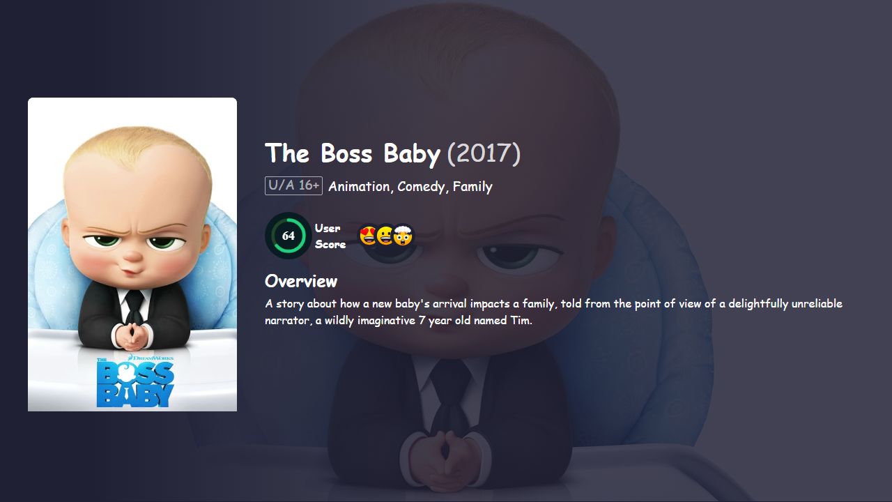 The Boss Baby (2017) Hindi Dubbed