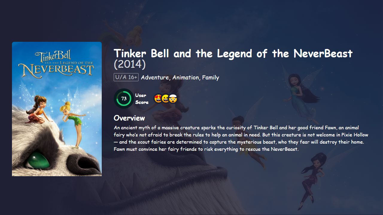 Tinker Bell and the Legend of the NeverBeast (2014) English Dubbed