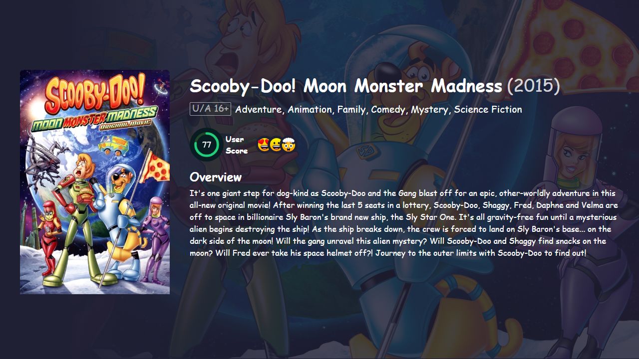 Scooby-Doo! Moon Monster Madness (2015) Hindi Dubbed