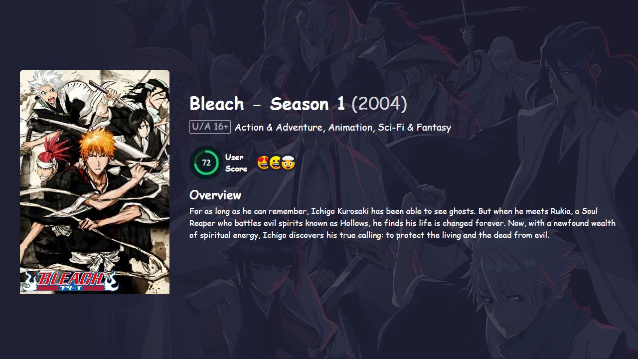 Bleach Season 1 Hindi Dubbed