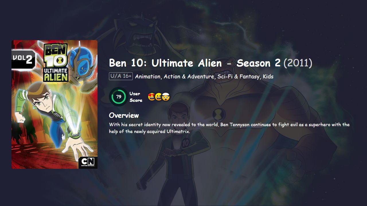 Ben 10: Ultimate Alien Season 2 Hindi Dubbed