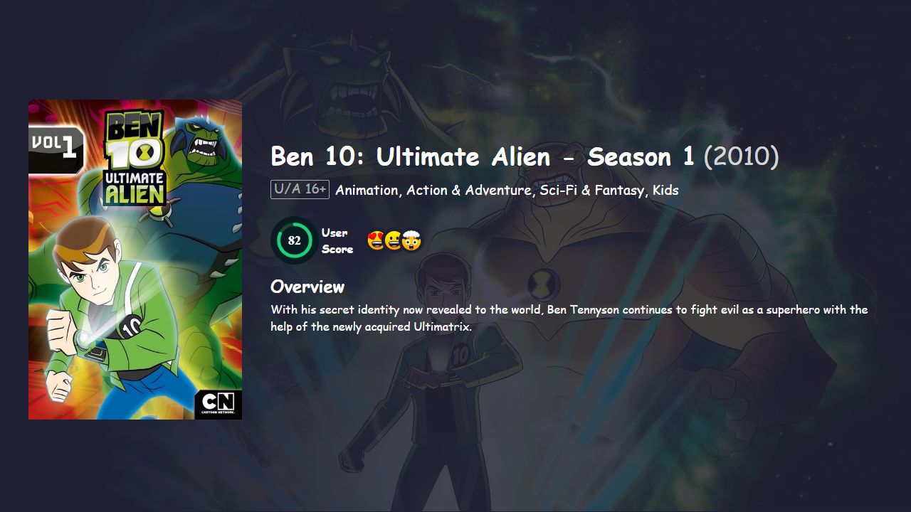 Ben 10: Ultimate Alien Season 1 Hindi Dubbed