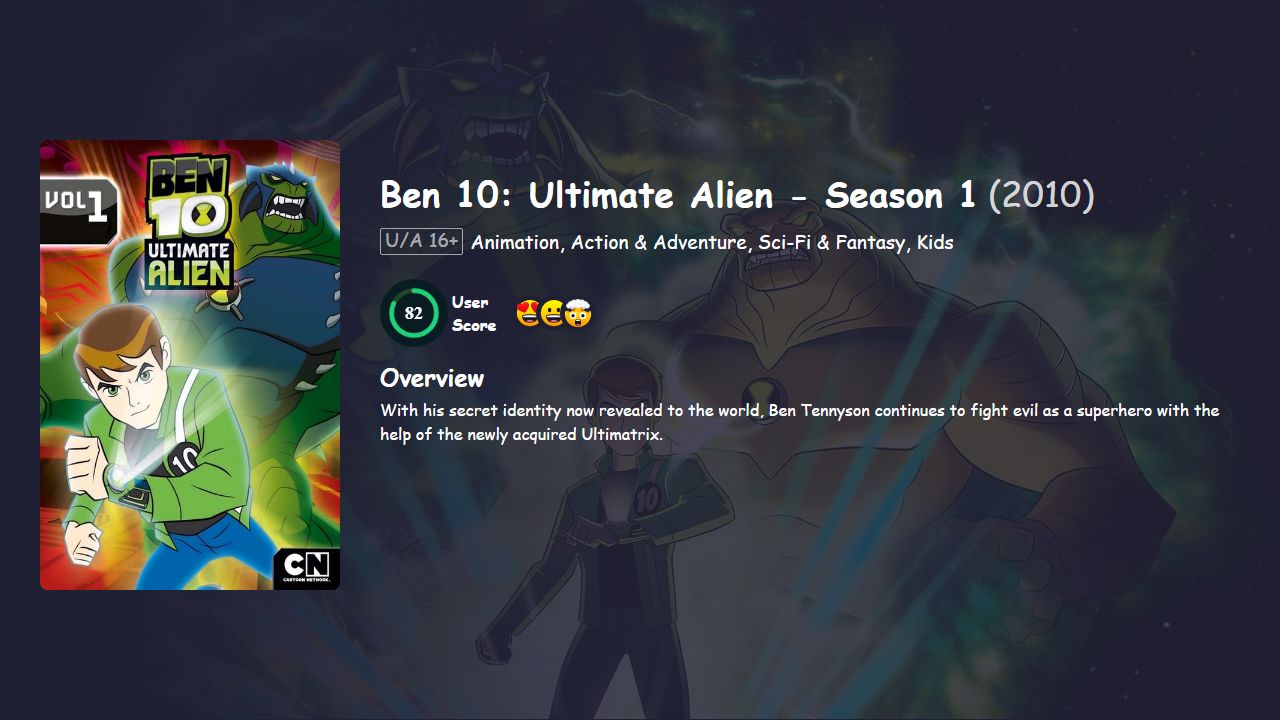 Ben 10: Ultimate Alien Season 1 Hindi Dubbed