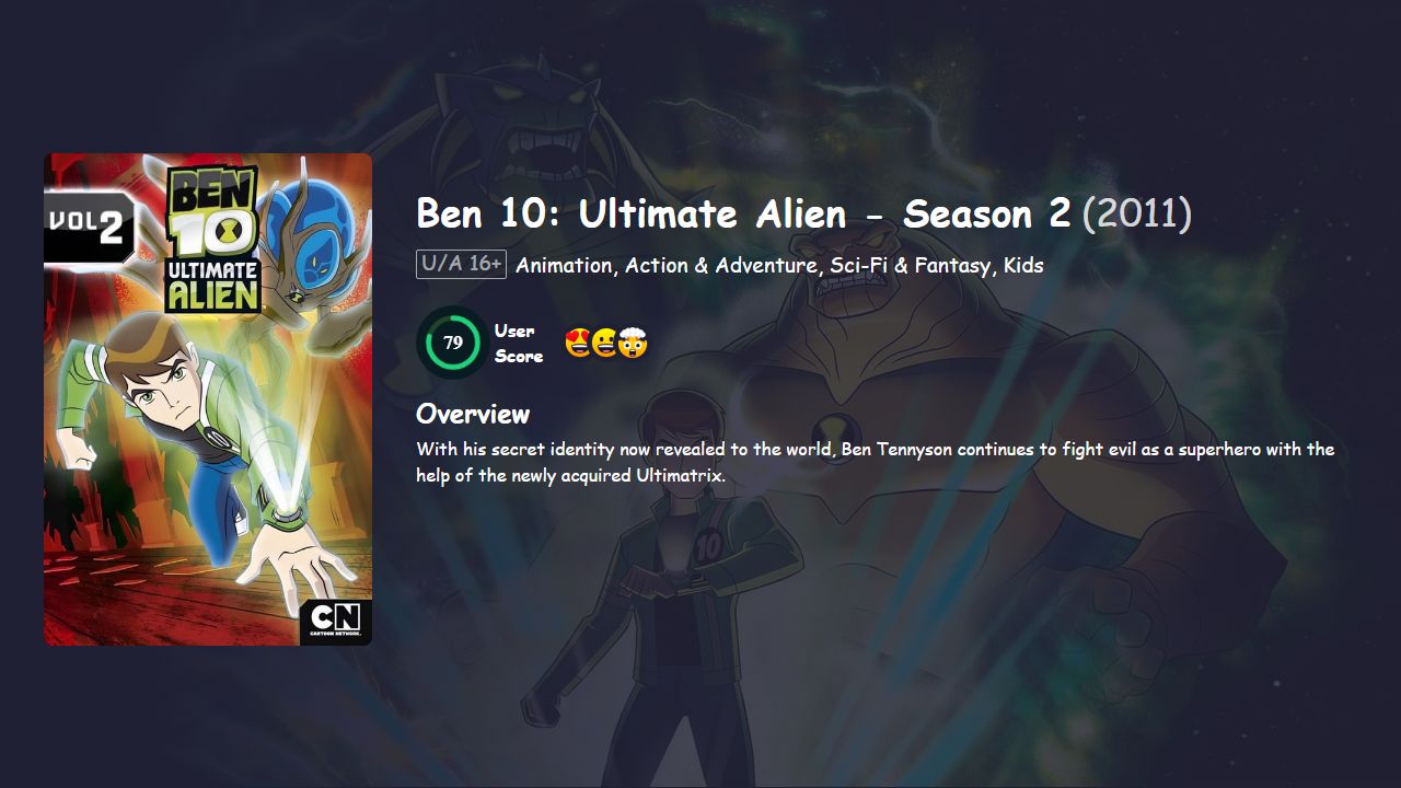 Ben 10: Ultimate Alien Season 2 Hindi Dubbed