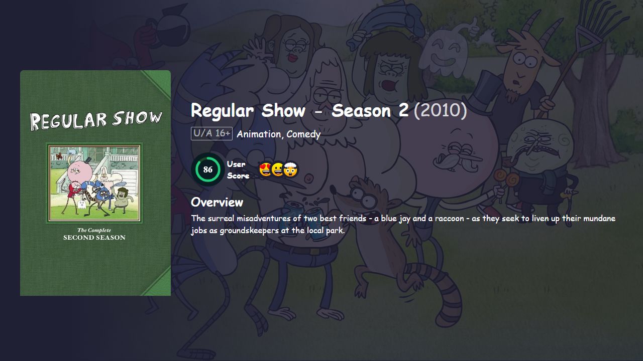 Regular Show Season 2 Hindi Dubbed