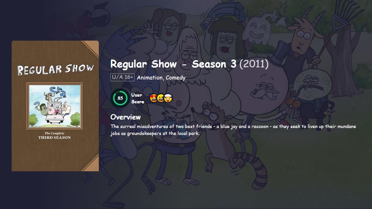 Regular Show Season 3 Hindi Dubbed