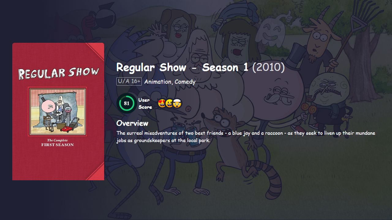 Regular Show Season 1 Hindi Dubbed