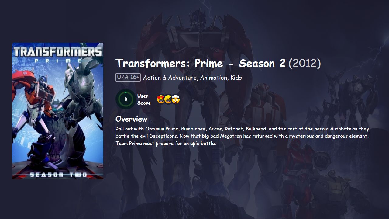 Transformers: Prime Season 2 Hindi Dubbed