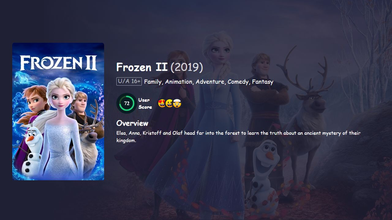 Frozen II (2019) Hindi Dubbed