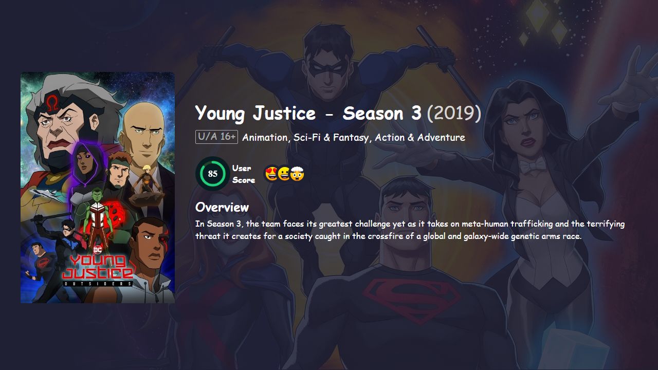 Young Justice Season 3 English Dubbed