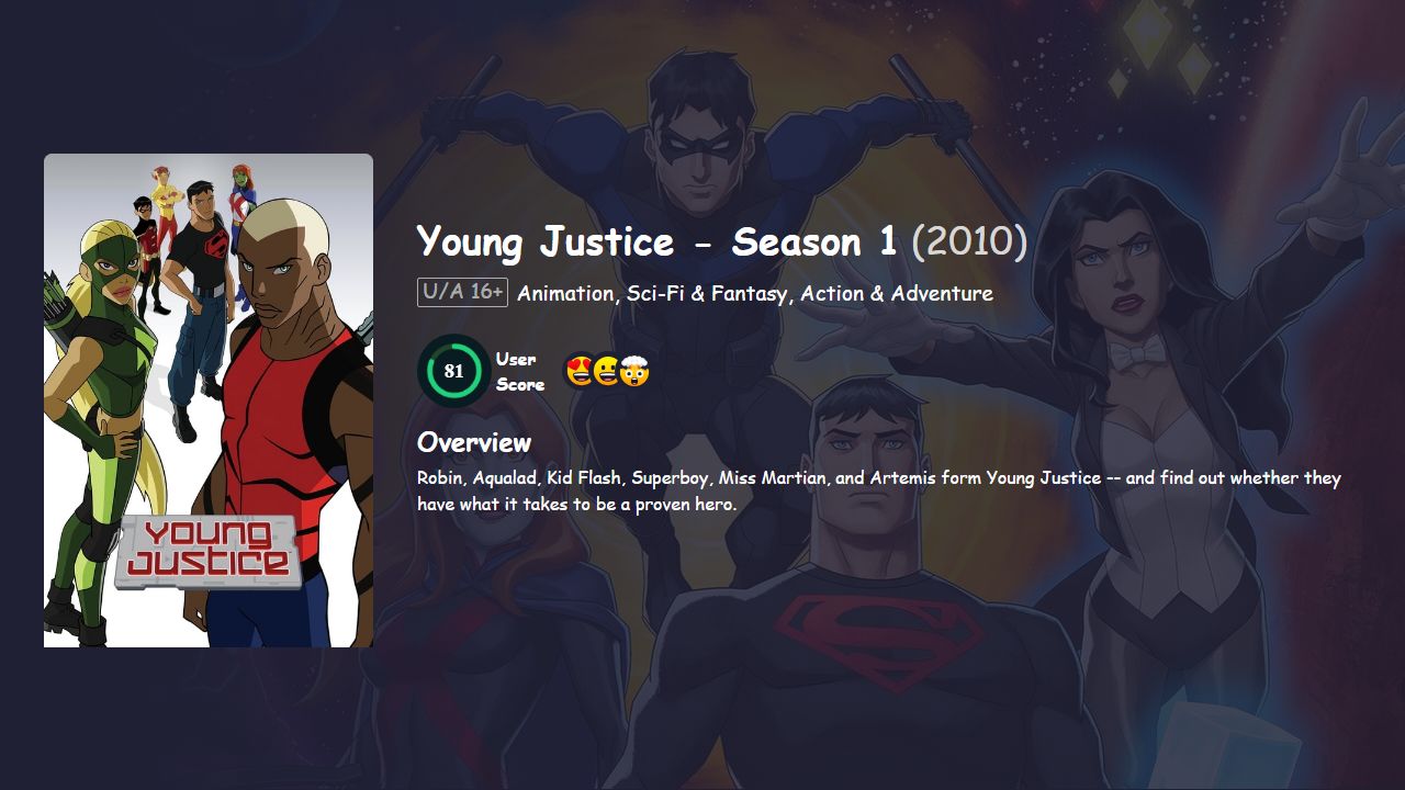 Young Justice Season 1 Hindi Dubbed