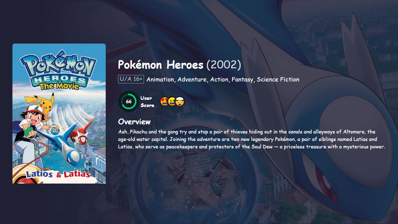 Pokémon Heroes (2002) Hindi Dubbed