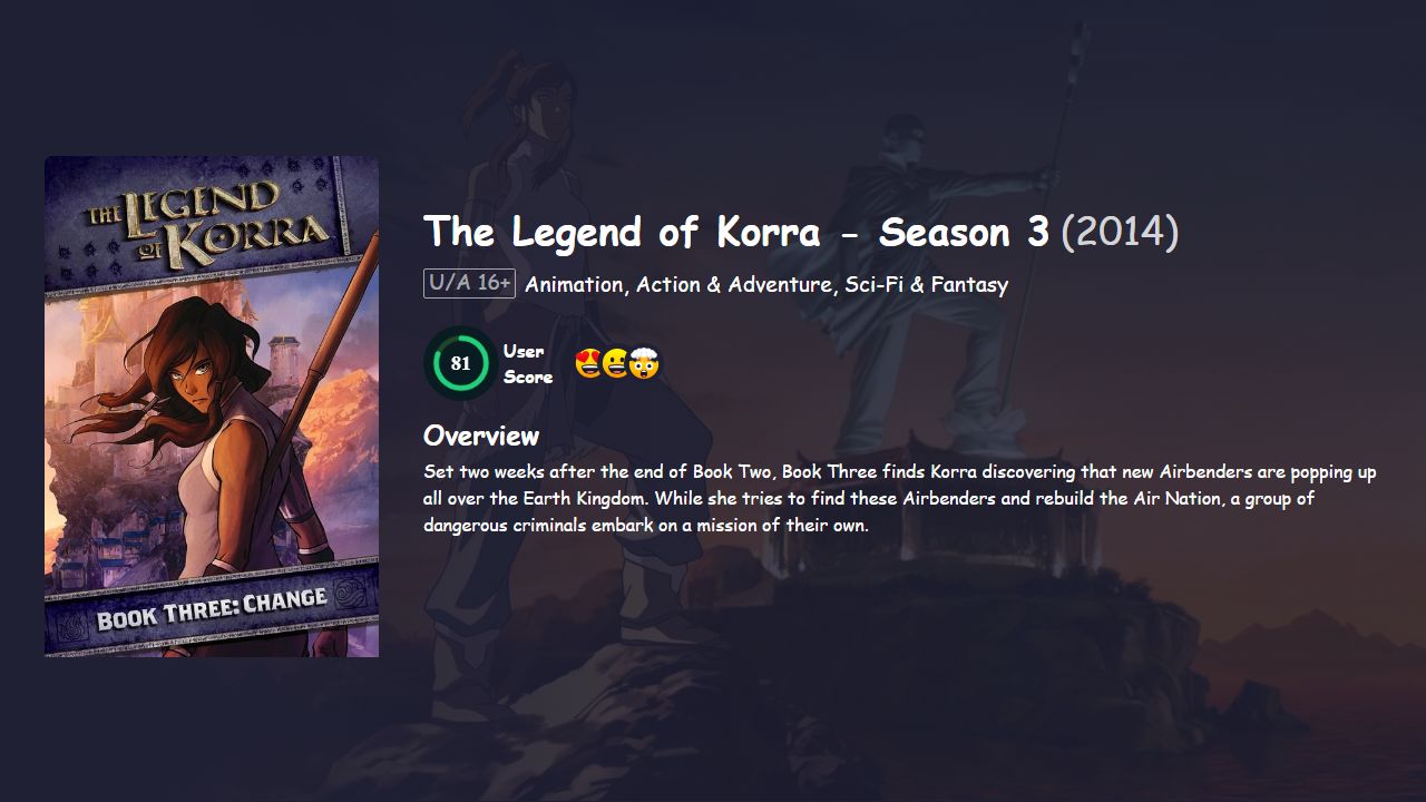 The Legend of Korra Season 3 Hindi Dubbed