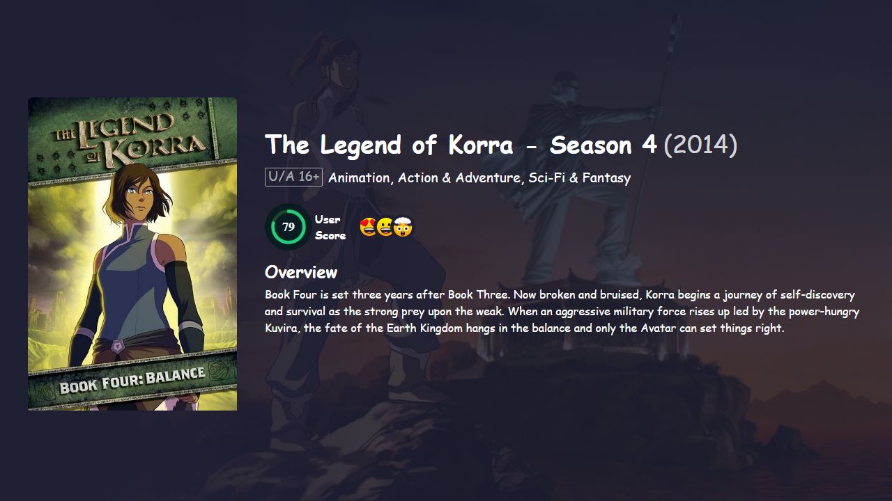 The Legend of Korra Season 4 Hindi Dubbed