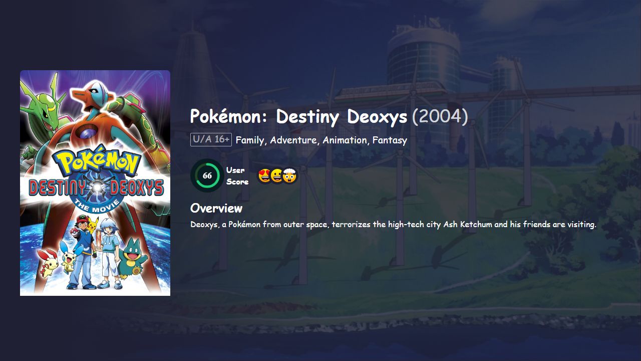 Pokémon: Destiny Deoxys (2004) Hindi Dubbed