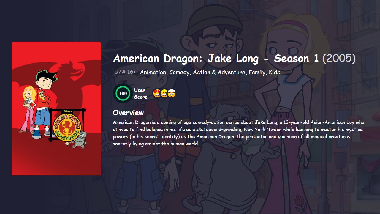 American Dragon: Jake Long Season 1 Hindi Dubbed