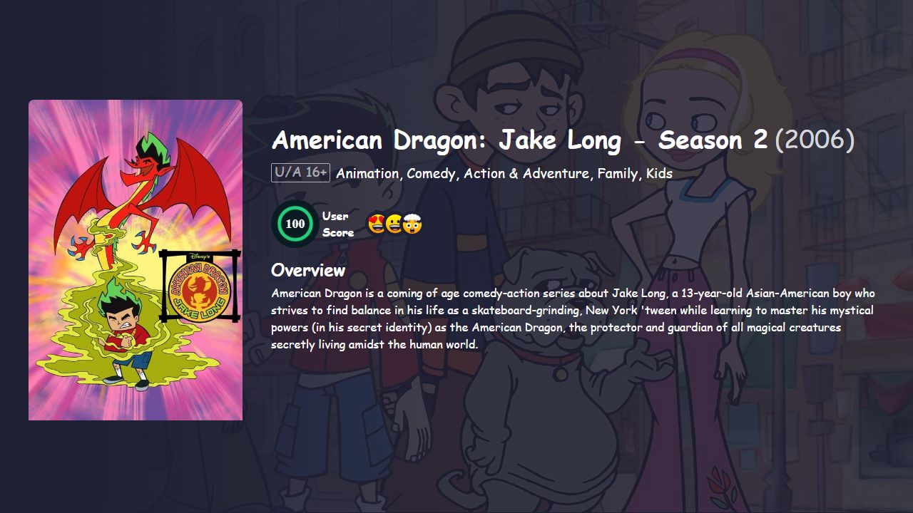 American Dragon: Jake Long Season 2 Hindi Dubbed