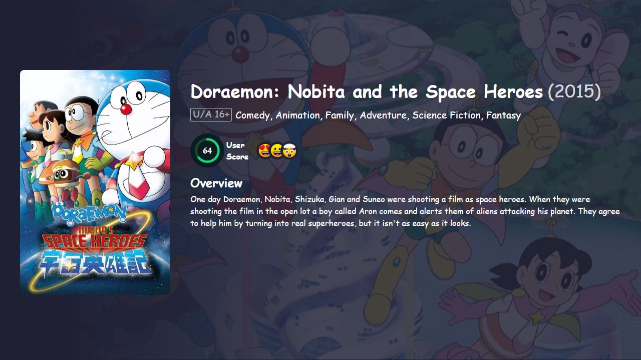 Doraemon: Nobita and the Space Heroes (2015) Hindi Dubbed