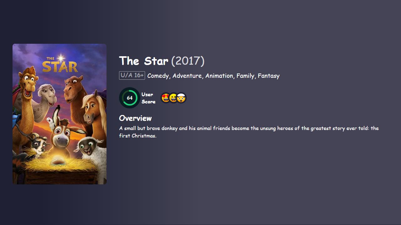 The Star (2017) Hindi Dubbed