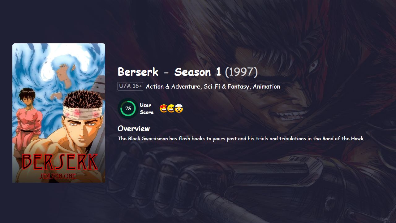 Berserk Season 1 Hindi Dubbed