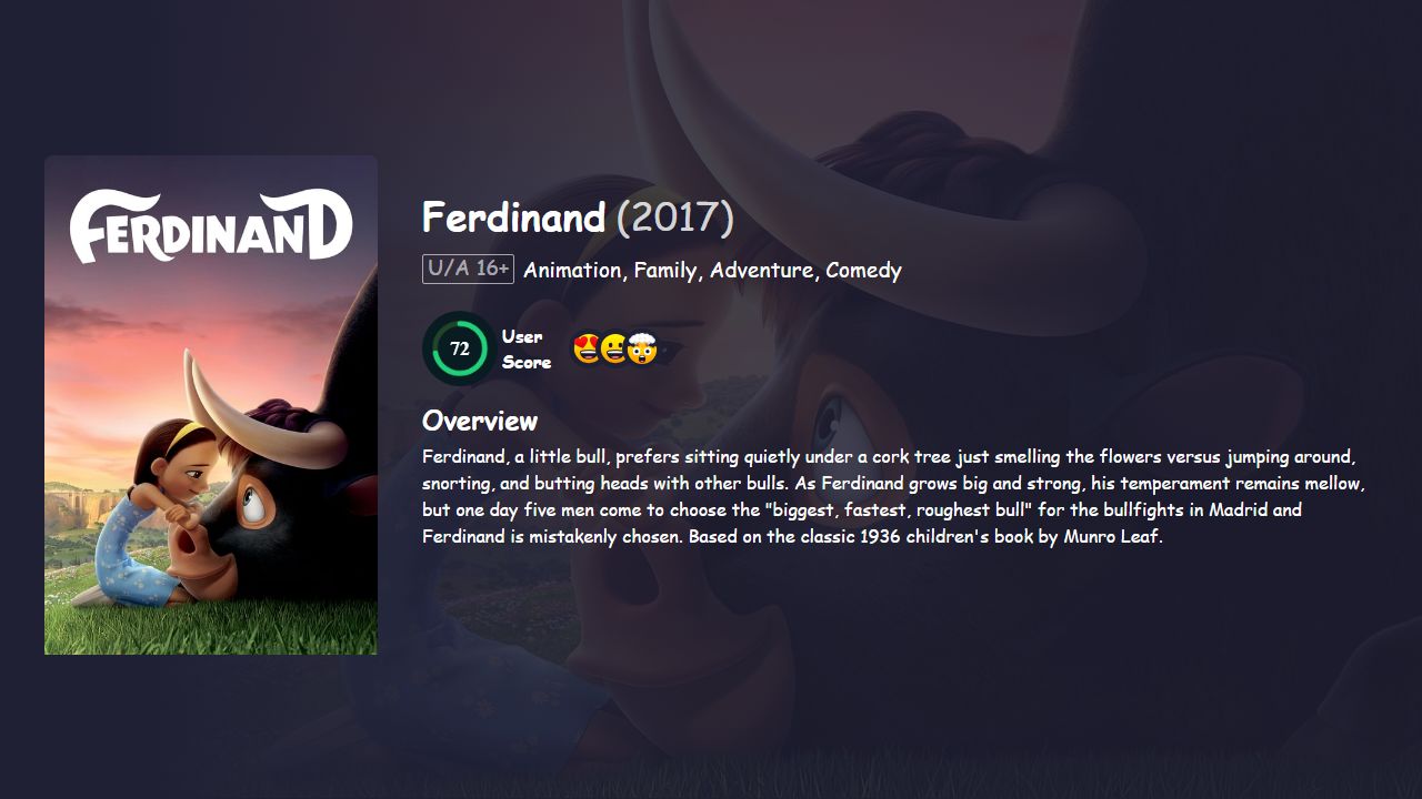 Ferdinand (2017) Hindi Dubbed