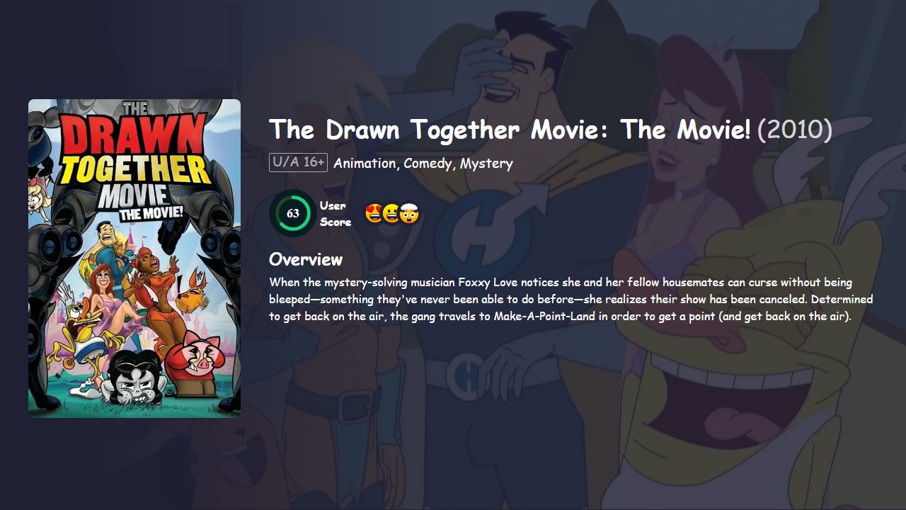 The Drawn Together Movie: The Movie! (2010) English Dubbed