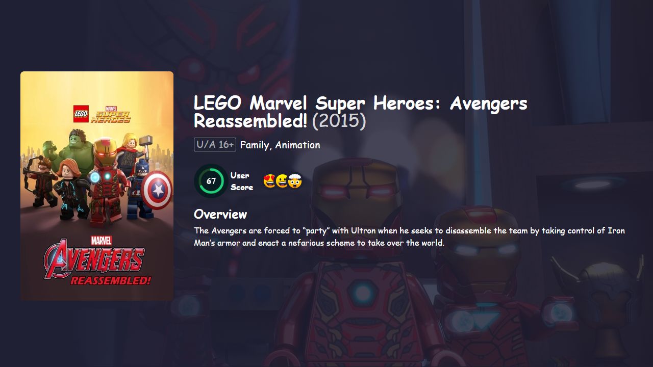 LEGO Marvel Super Heroes: Avengers Reassembled! (2015) Hindi Dubbed