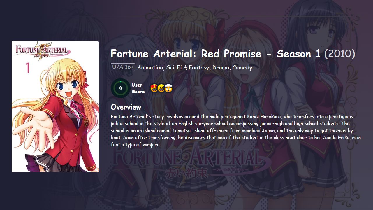 Fortune Arterial: Red Promise Season 1 Japanese Dubbed