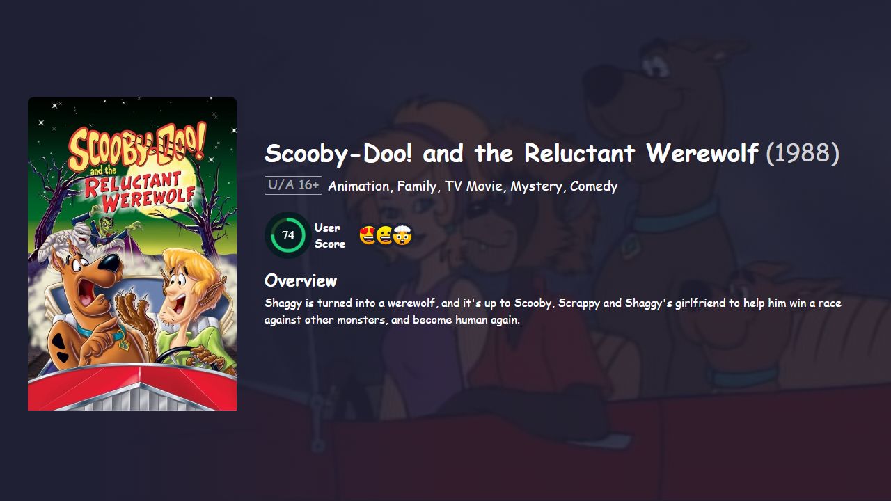 Scooby-Doo! and the Reluctant Werewolf (1988) Hindi Dubbed