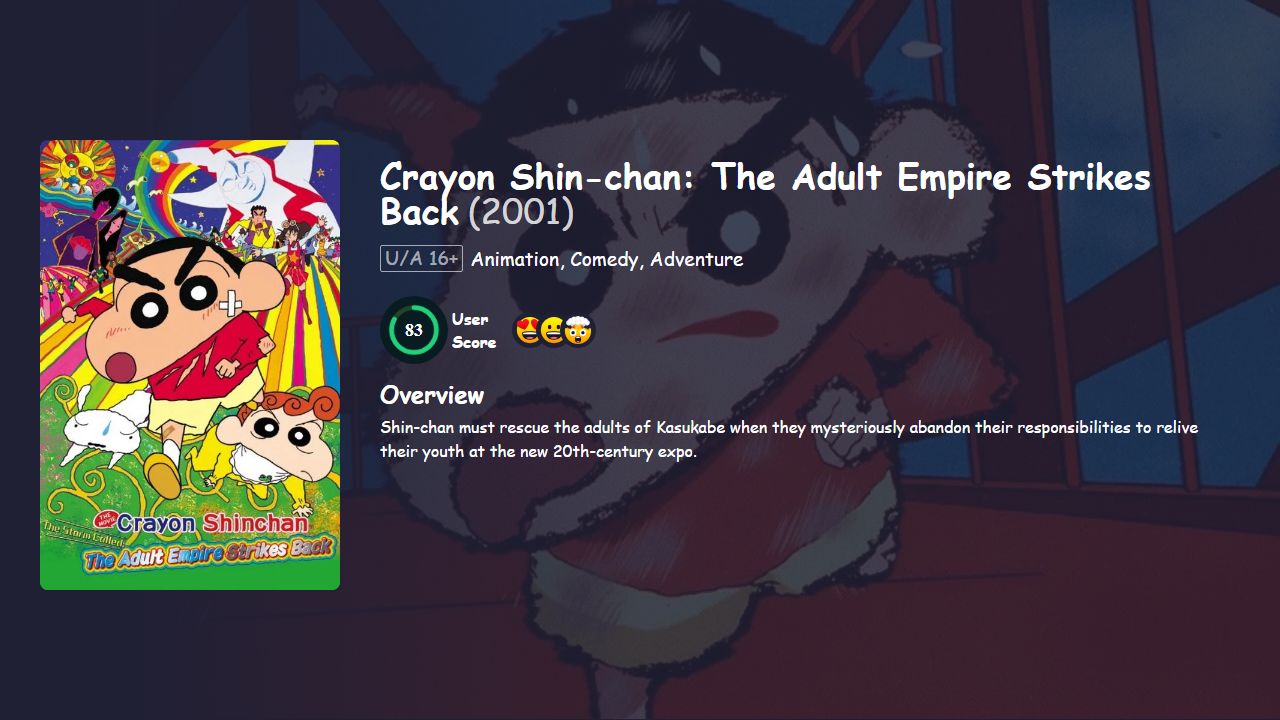 Crayon Shin-chan: The Adult Empire Strikes Back (2001) Hindi Dubbed
