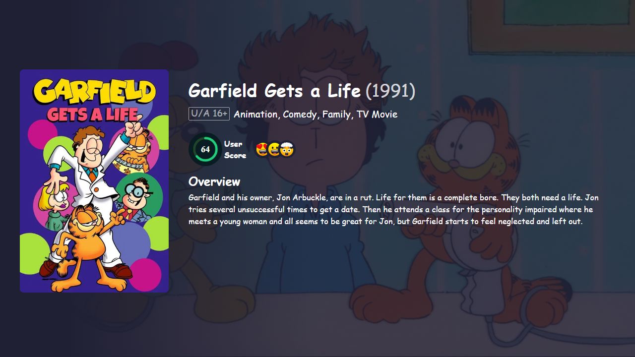 Garfield Gets a Life (1991) English Dubbed