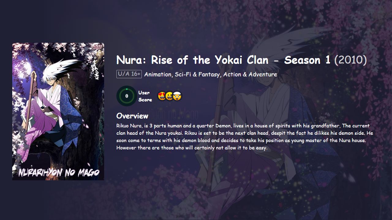 Nura: Rise of the Yokai Clan Season 1 Japanese Dubbed