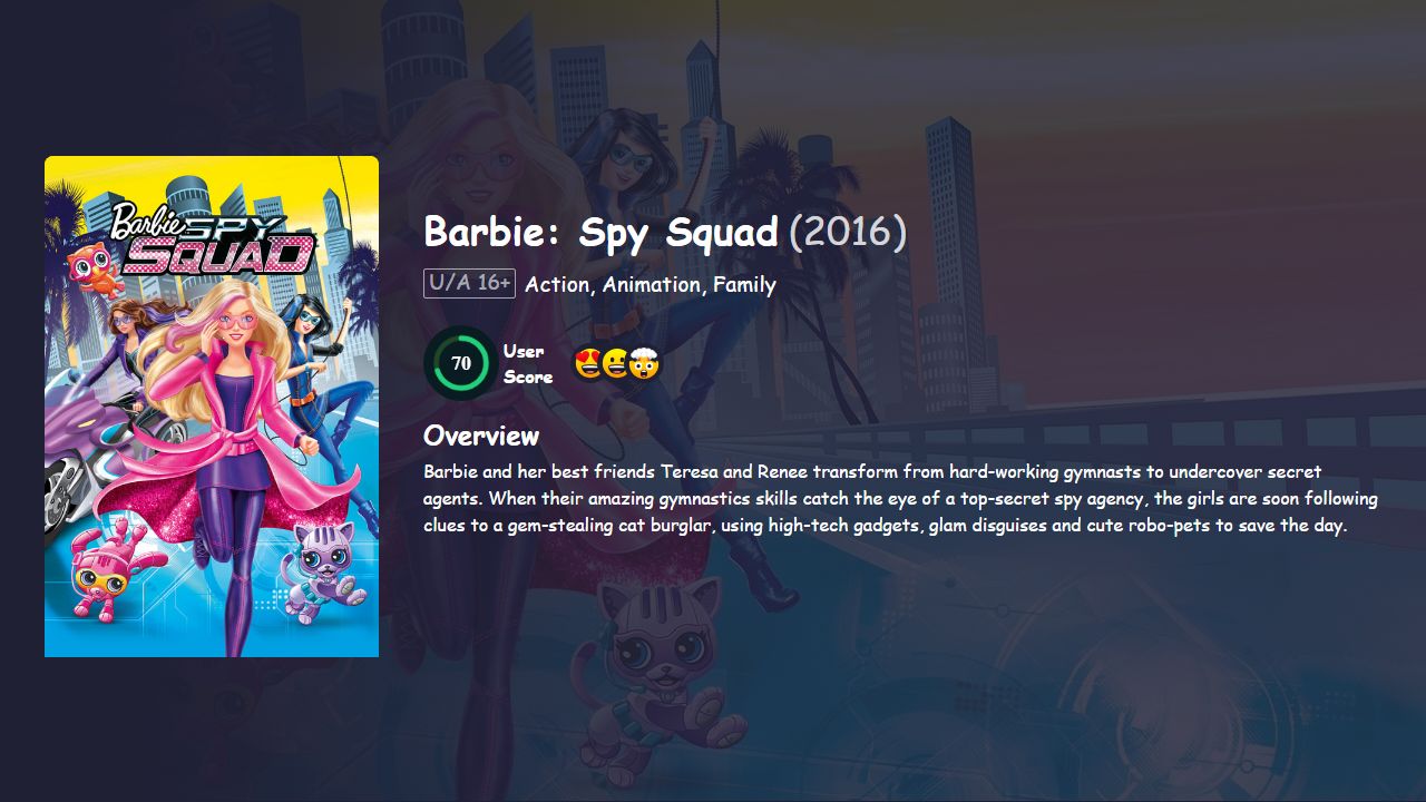 Barbie: Spy Squad (2016) Hindi Dubbed