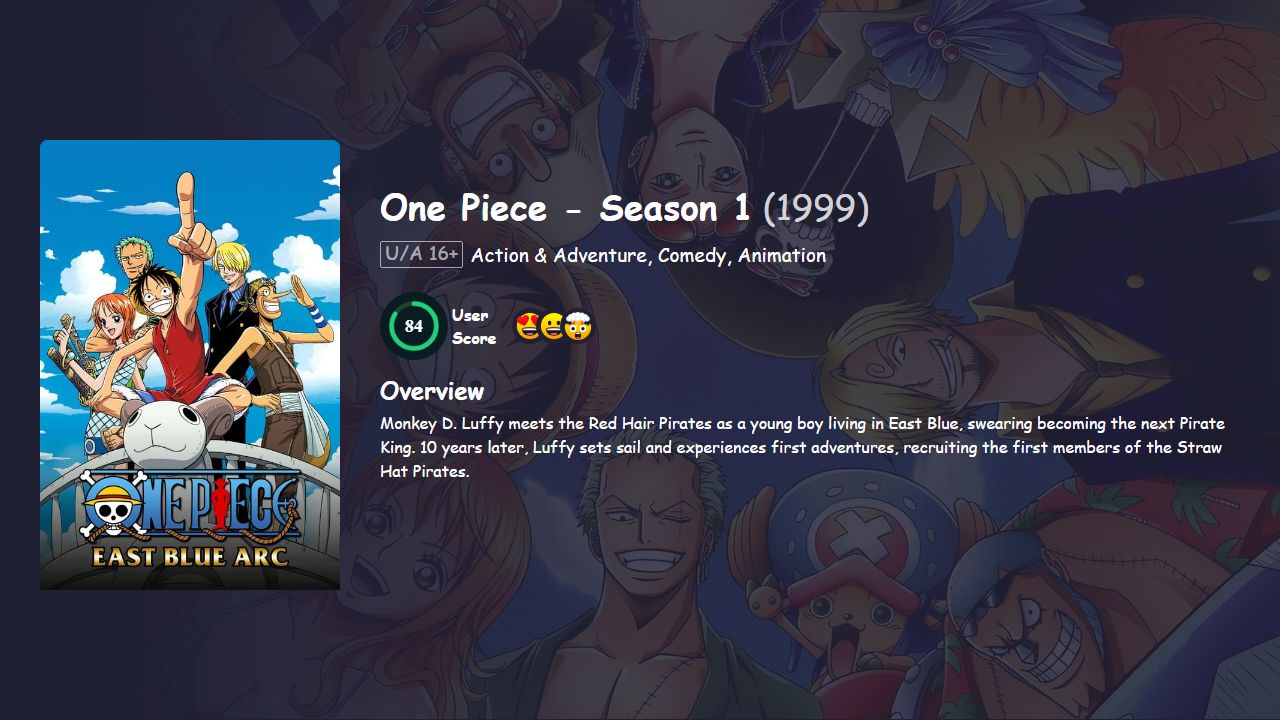 One Piece Season 1 Hindi Dubbed