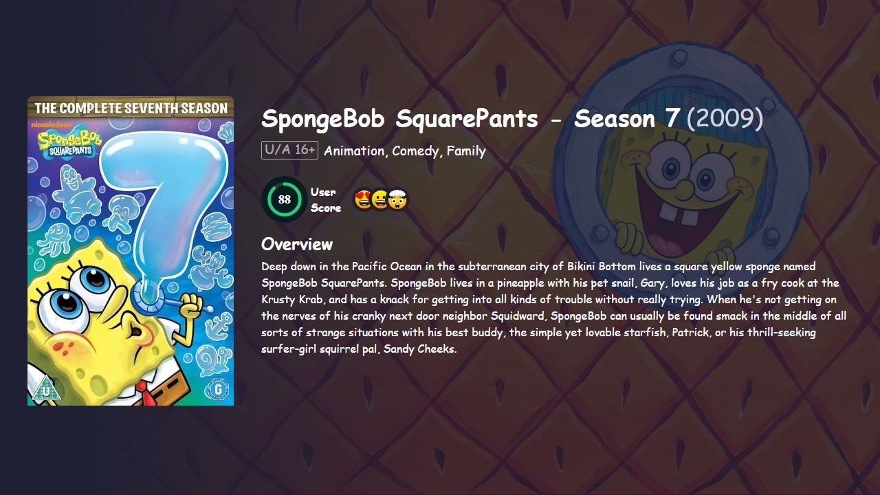 SpongeBob SquarePants Season 7 Hindi Dubbed