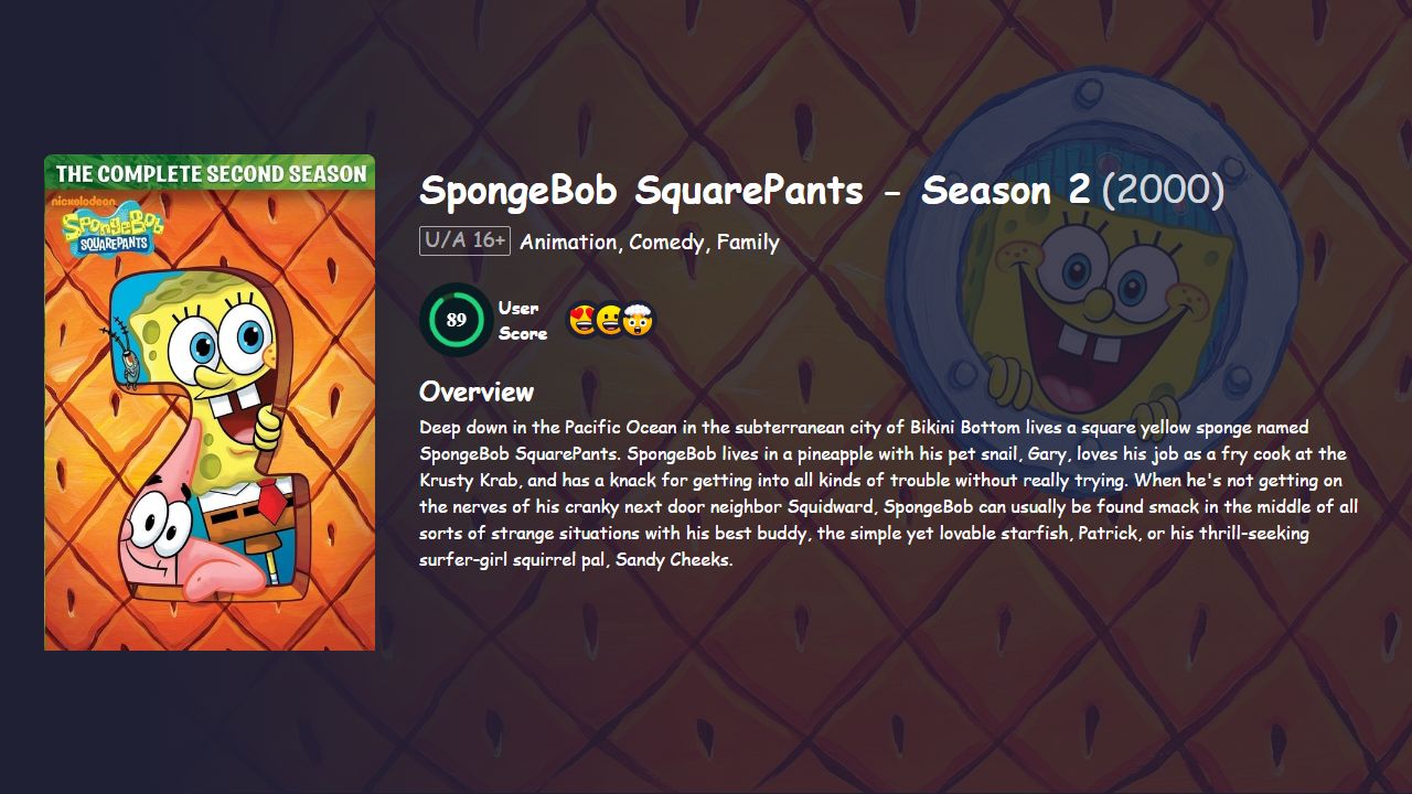 SpongeBob SquarePants Season 2 Hindi Dubbed