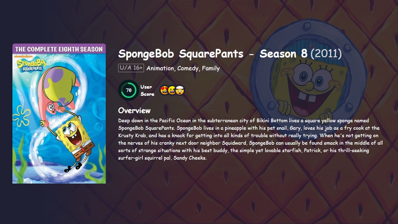 SpongeBob SquarePants Season 8 Hindi Dubbed