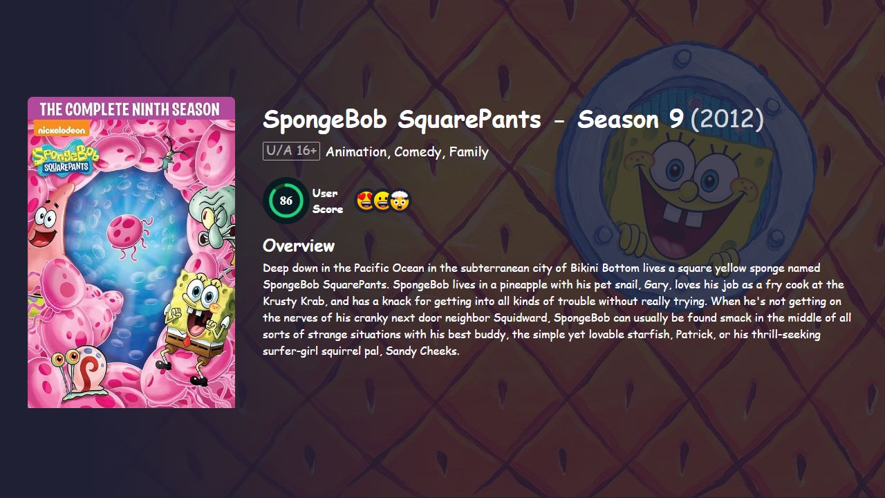 SpongeBob SquarePants Season 9 Hindi Dubbed