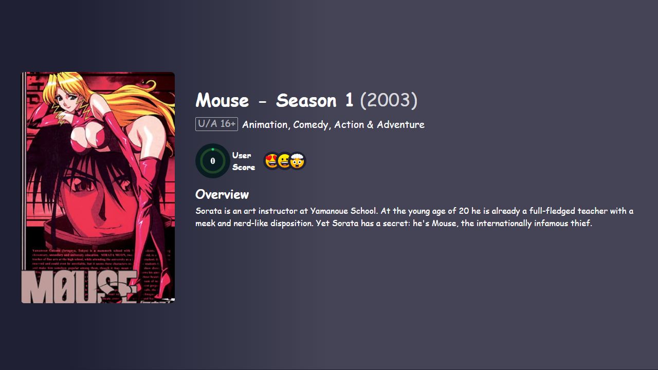 Mouse Season 1 Japanese Dubbed