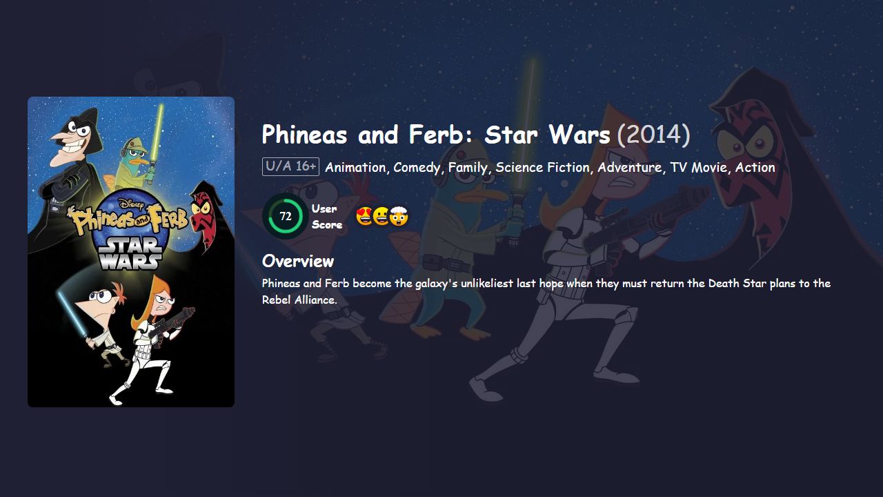 Phineas and Ferb: Star Wars (2014) Hindi-Tamil-Telugu-English Dubbed