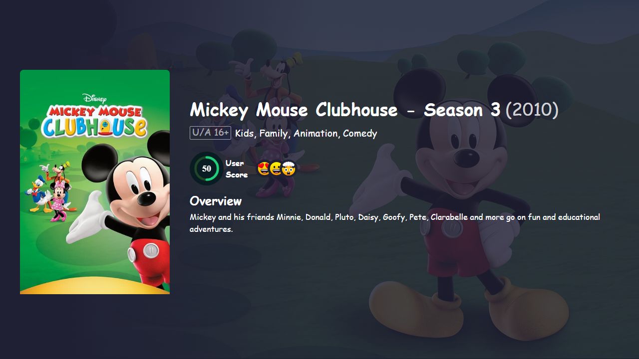 Mickey Mouse Clubhouse Season 3 Hindi Dubbed