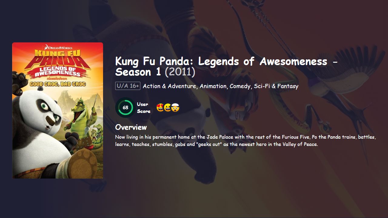 Kung Fu Panda: Legends of Awesomeness Season 1 Hindi Dubbed