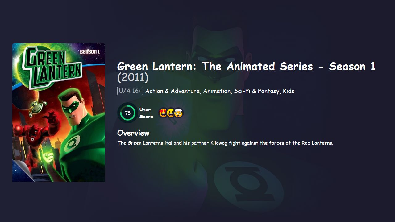 Green Lantern Season 1 Hindi Dubbed